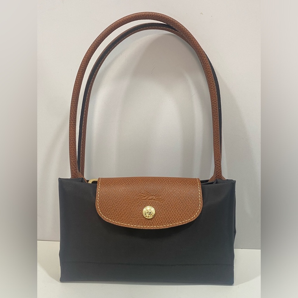 New Longchamp Le Pliage Original LargeShoulder Nylon Bag Tote In Black